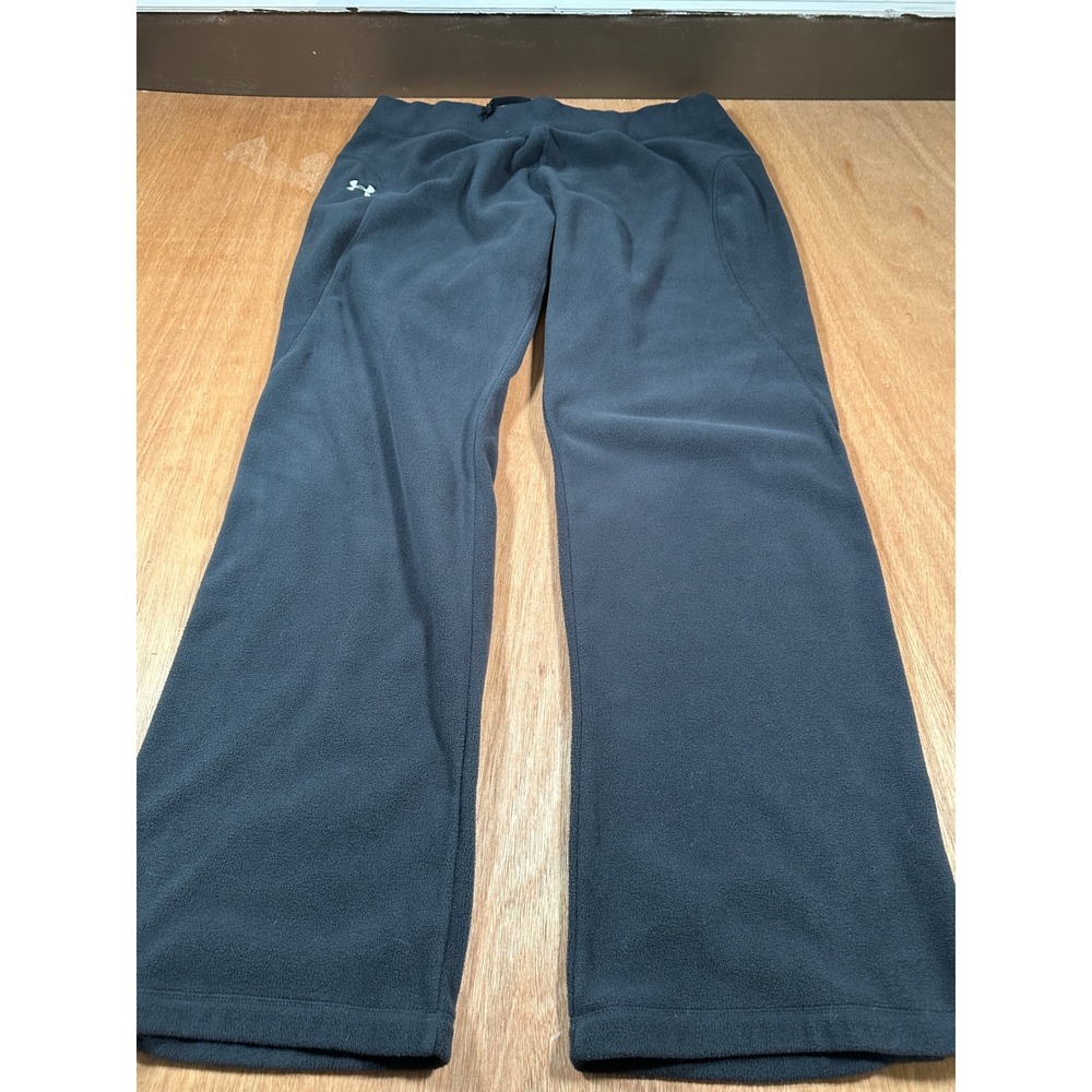 Under Armour Fleece Pants Womens XL Black Sweatpants Relaxed Fit Activewear